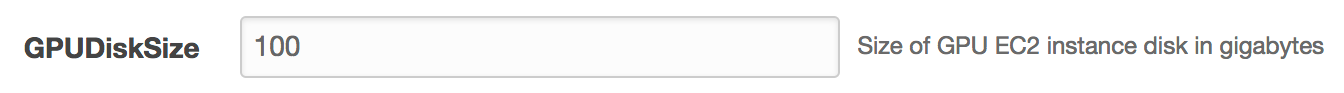 GPU disksize field