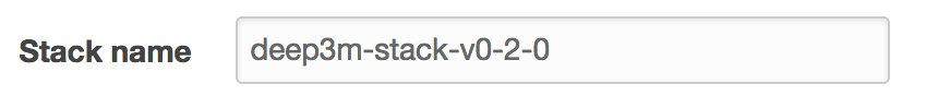 Stack name field
