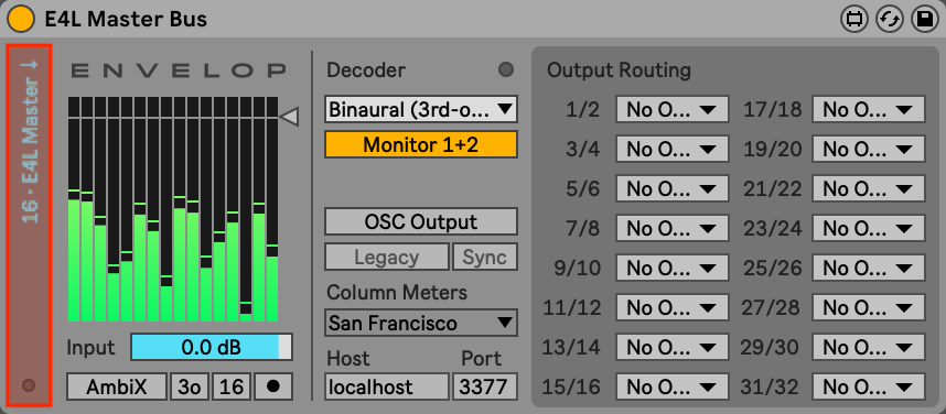 E4L Master Bus Input