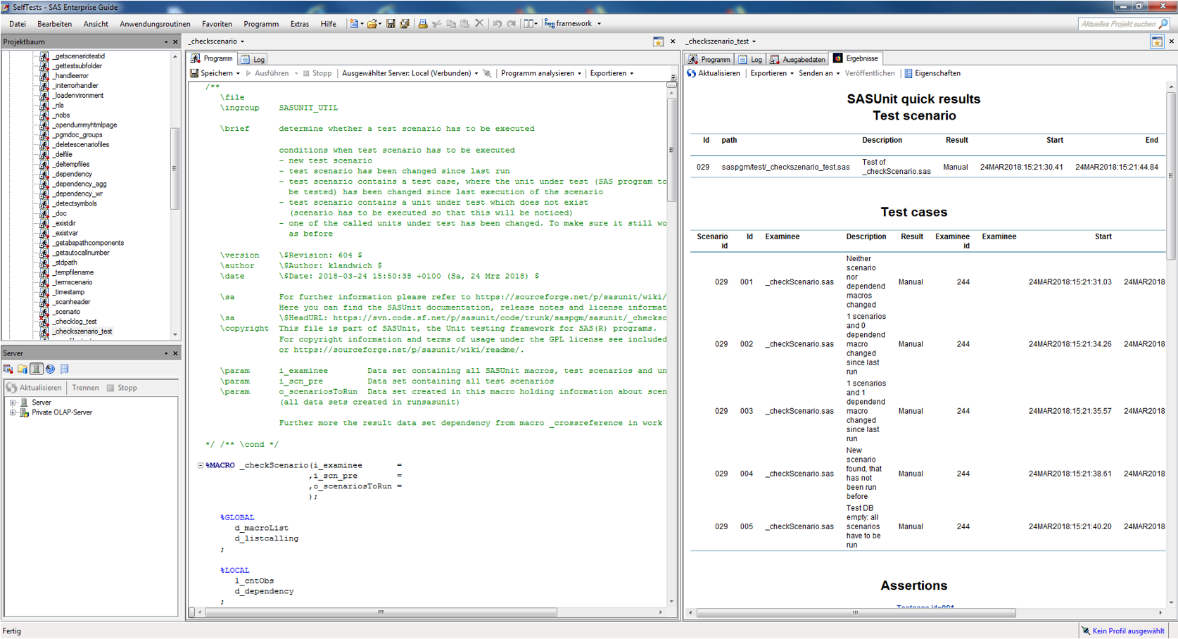 Interactive usage in Enterprise Guide