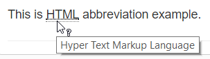 Abbreviation