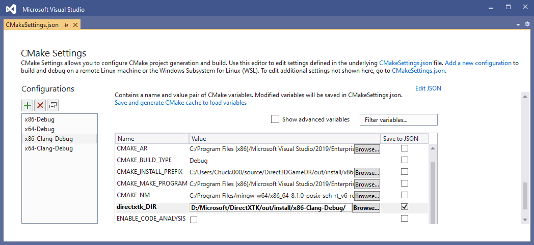 Setting cmake installed package path