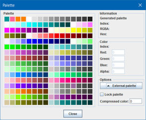 BAM Converter: Palette Dialog