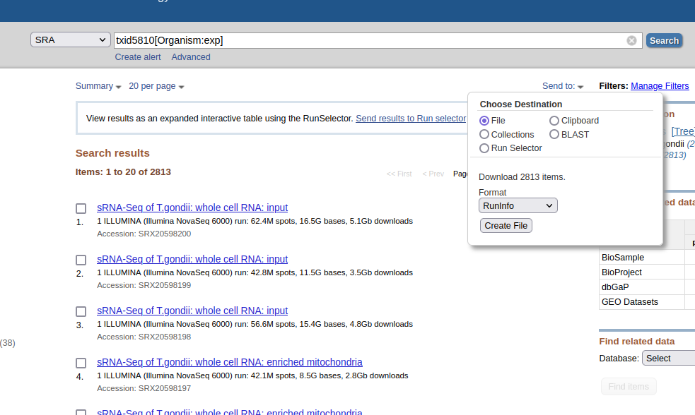 Figure 1. Taxonomy Search