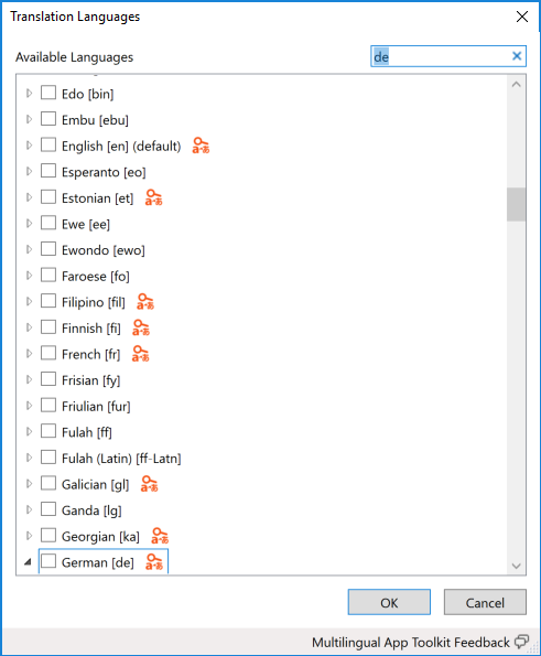 Translation Languages