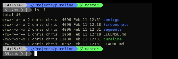 Duration and Git segments