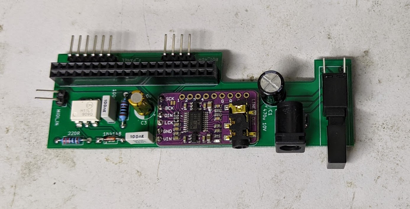 Assembled rear PCB