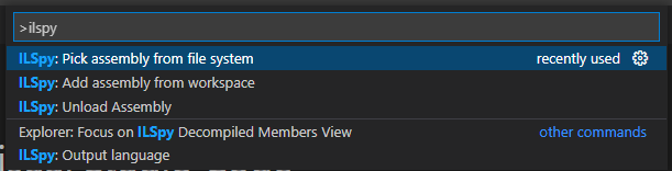 ILSpy in Command Palette