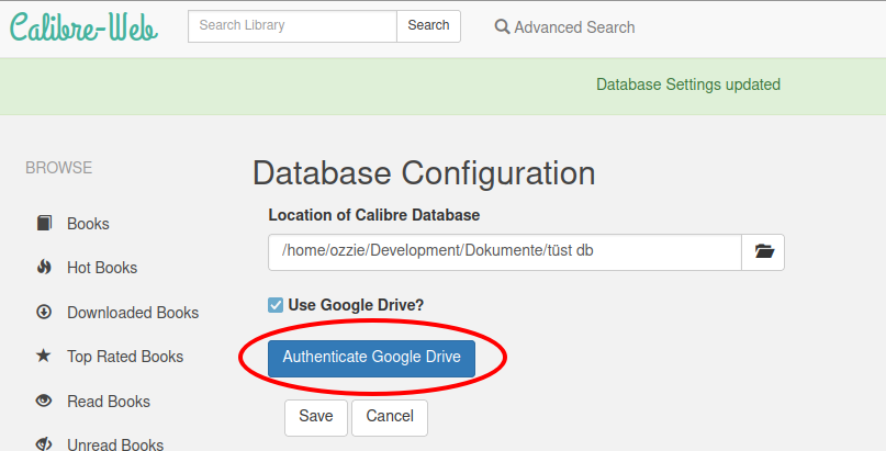 Authenticate Google