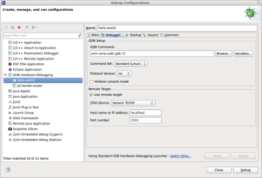 setting gdb-command