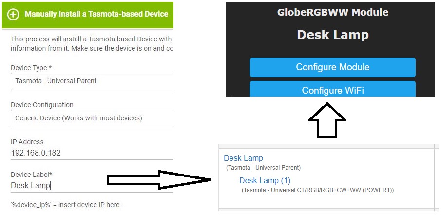 Tasmota Device Manager Installation Complete