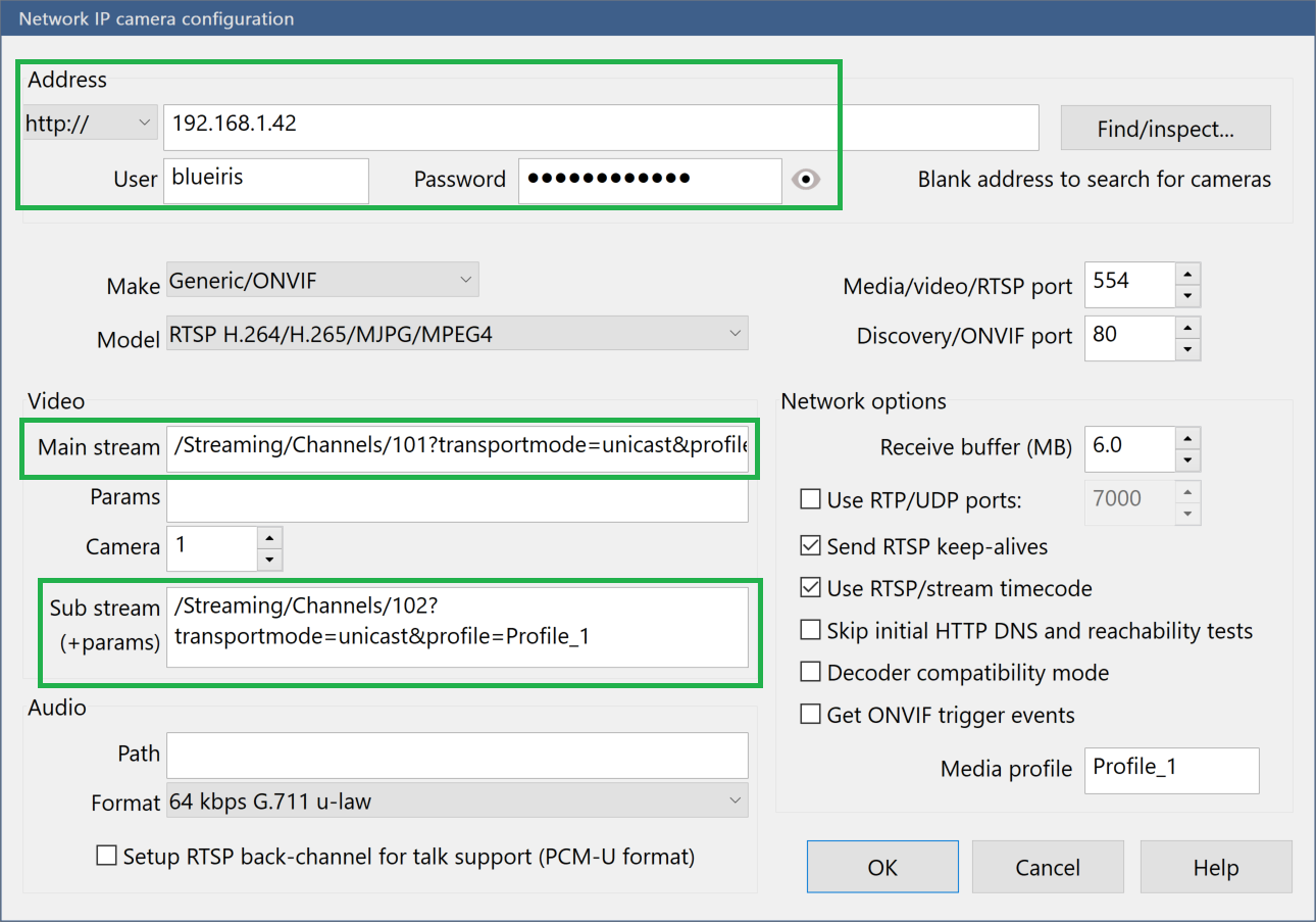 HD camera IP network settings