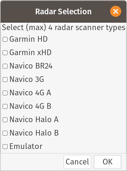 Radar Selection