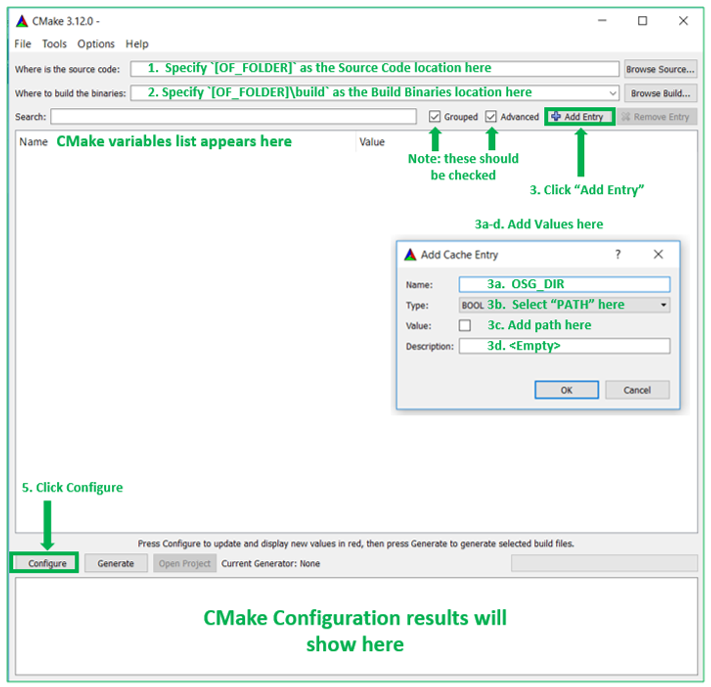 CMake GUI