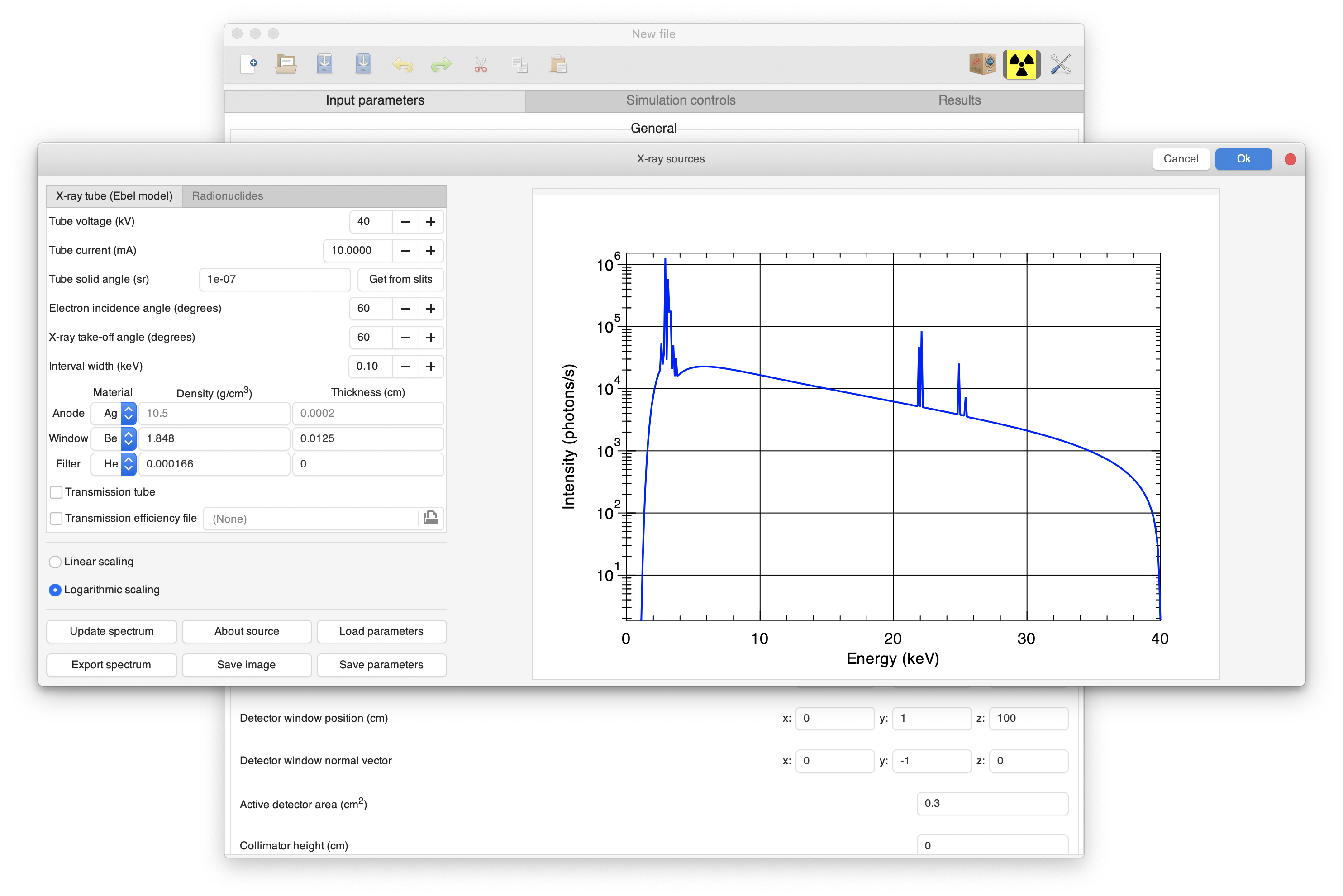 Introducing the X-ray tube parameters