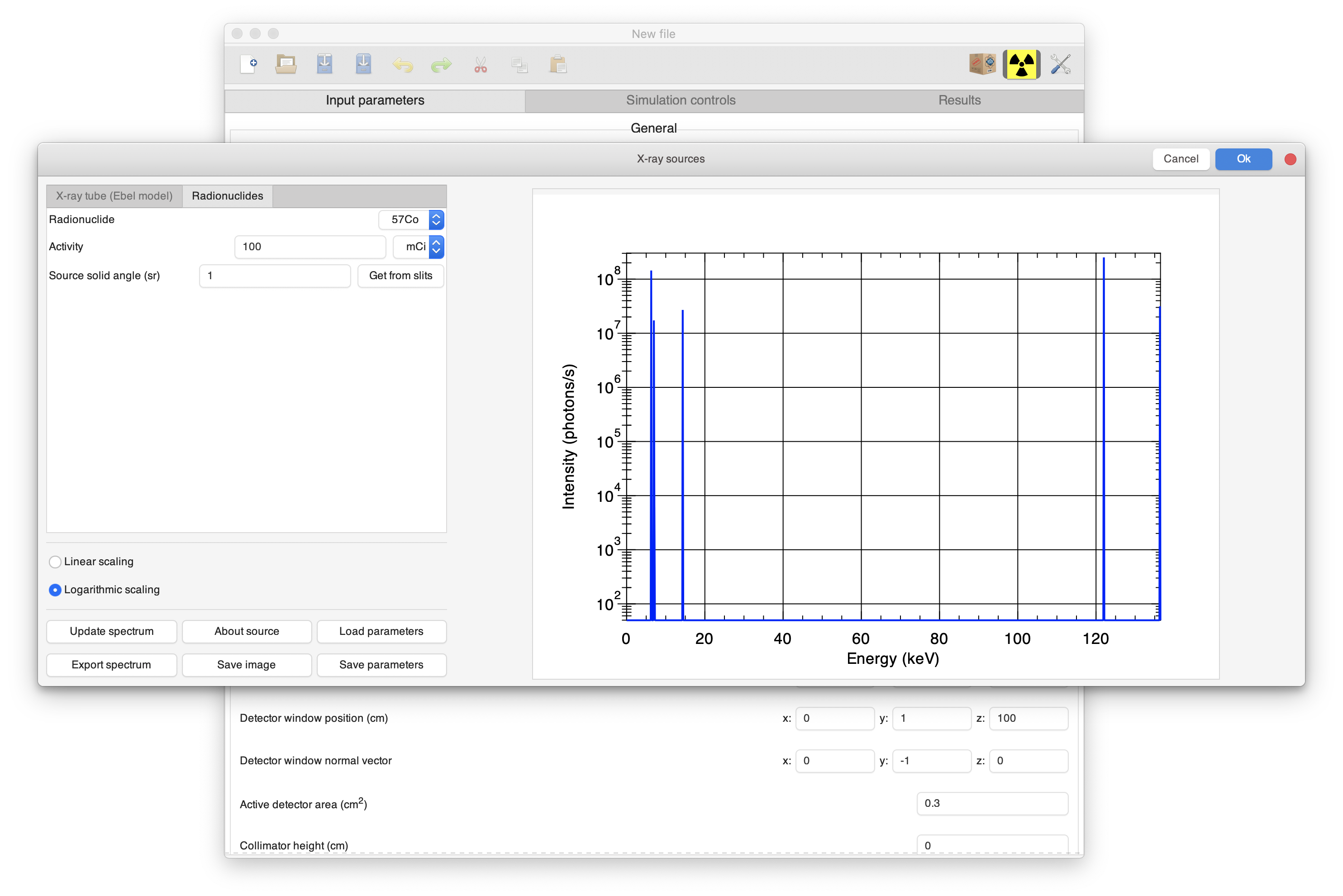 Introducing the radionuclide parameters