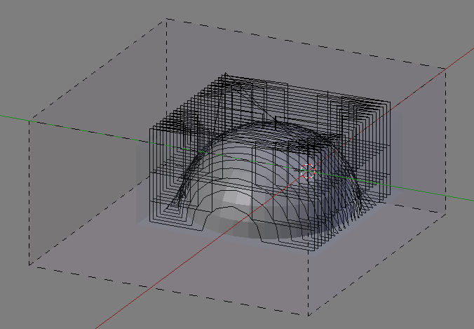 Generated toolpath