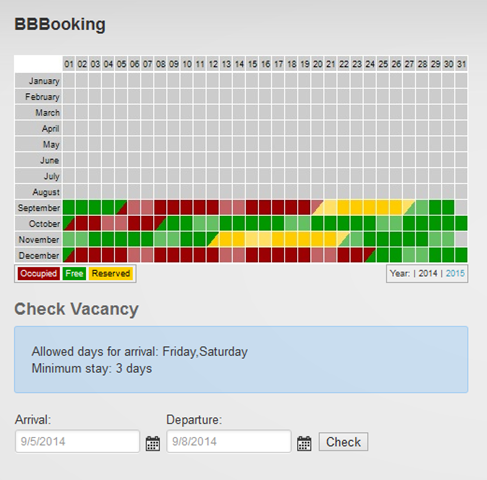 BBBooking Display