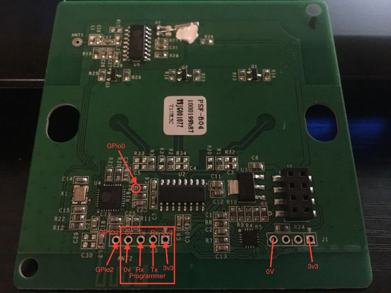 Sonoff T1 - Inside back view